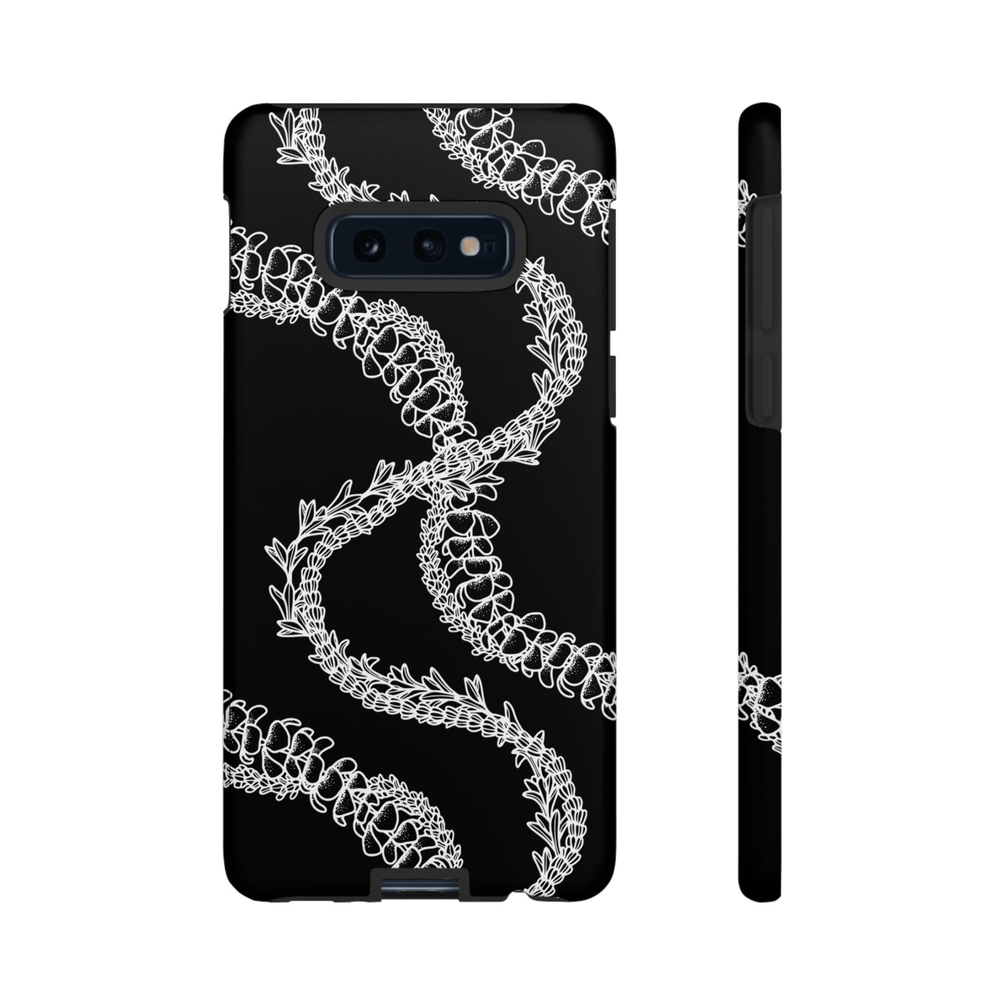 Black Curvy Lei Phone Case
