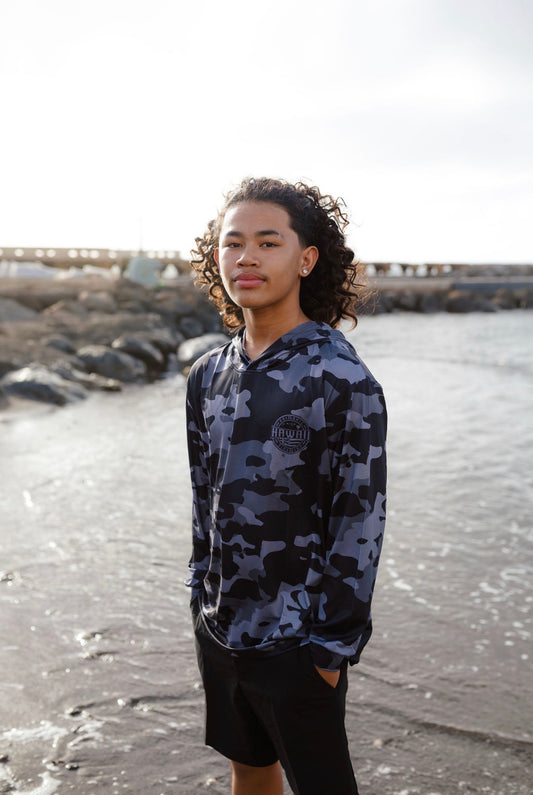 Adult Camo Drifit Hooded Shirt