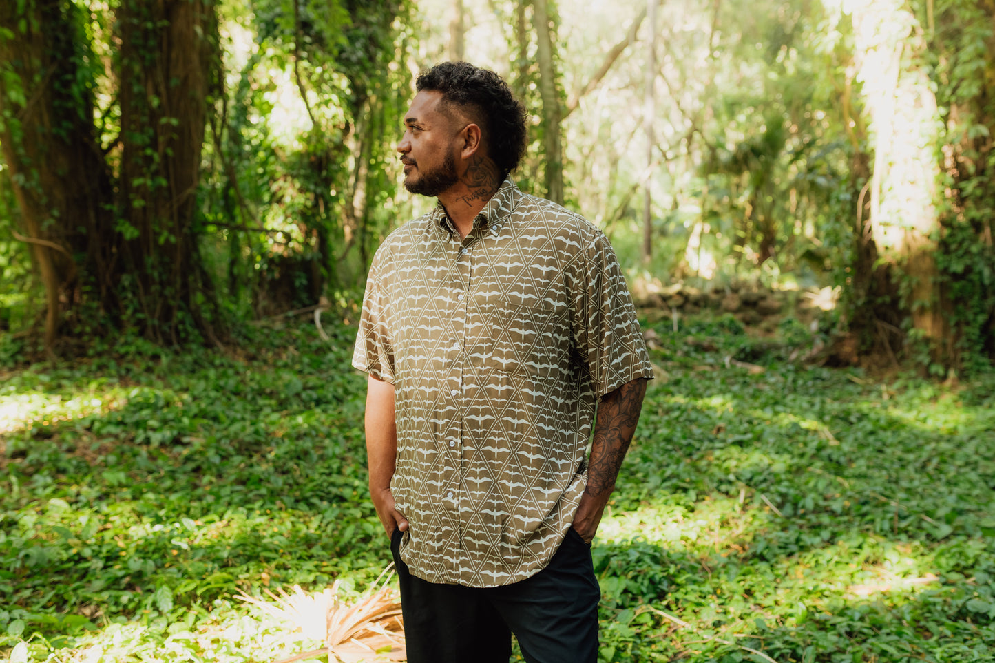 Iwa '25 Men's Aloha Shirt