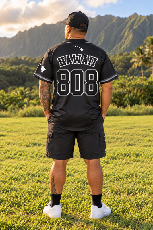 ADULT Hawaii 808 Baseball Jersey