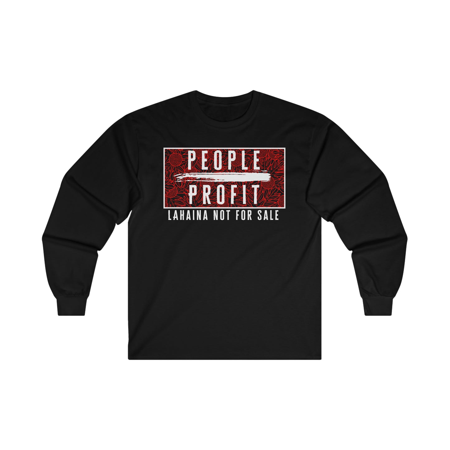 People Over Profit Long Sleeve Tee (May run small-advised to size up)