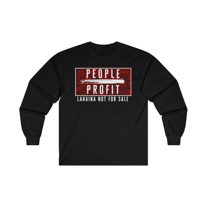 People Over Profit Long Sleeve Tee (May run small-advised to size up)