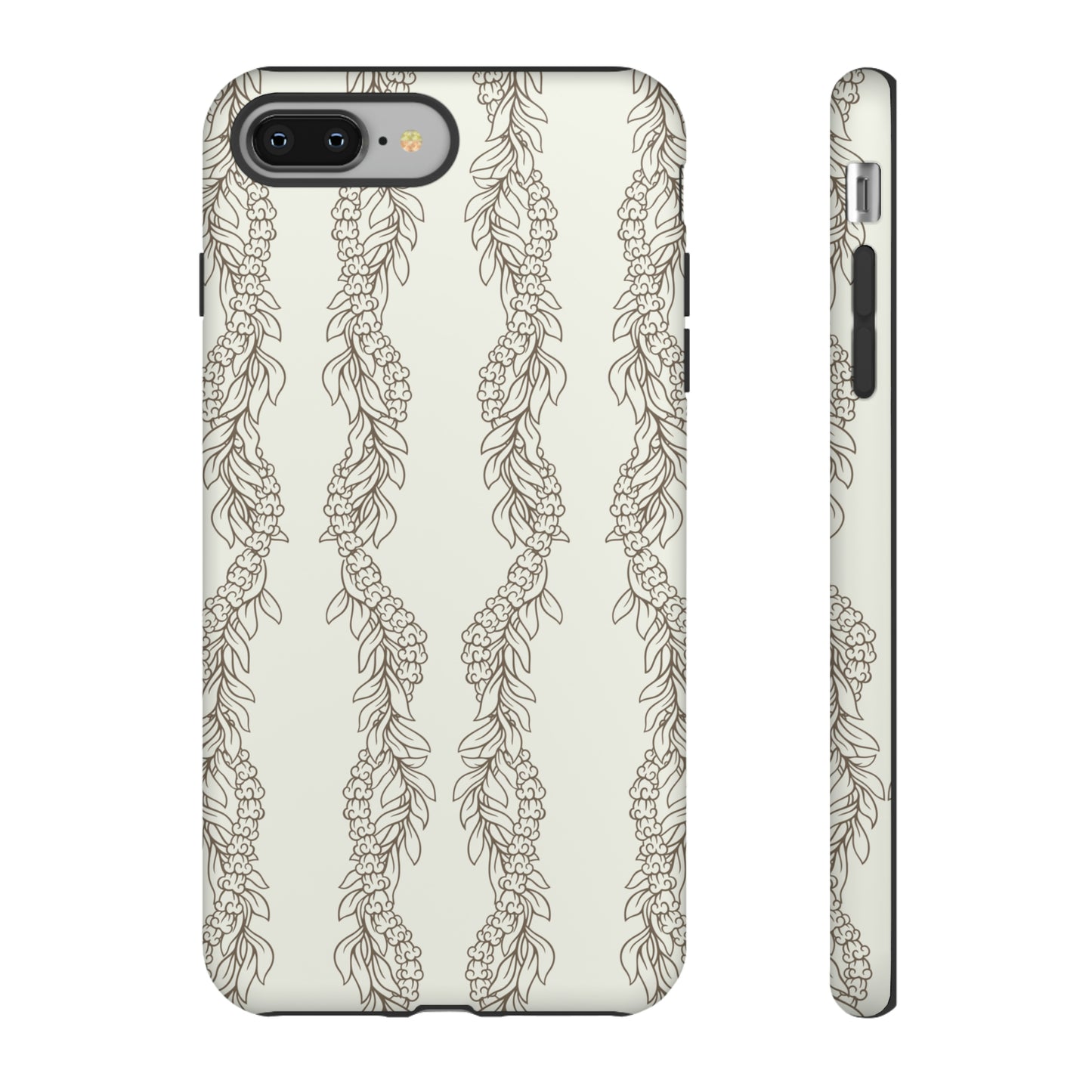 Cream Maile & Crownflower Tough Phone Cases