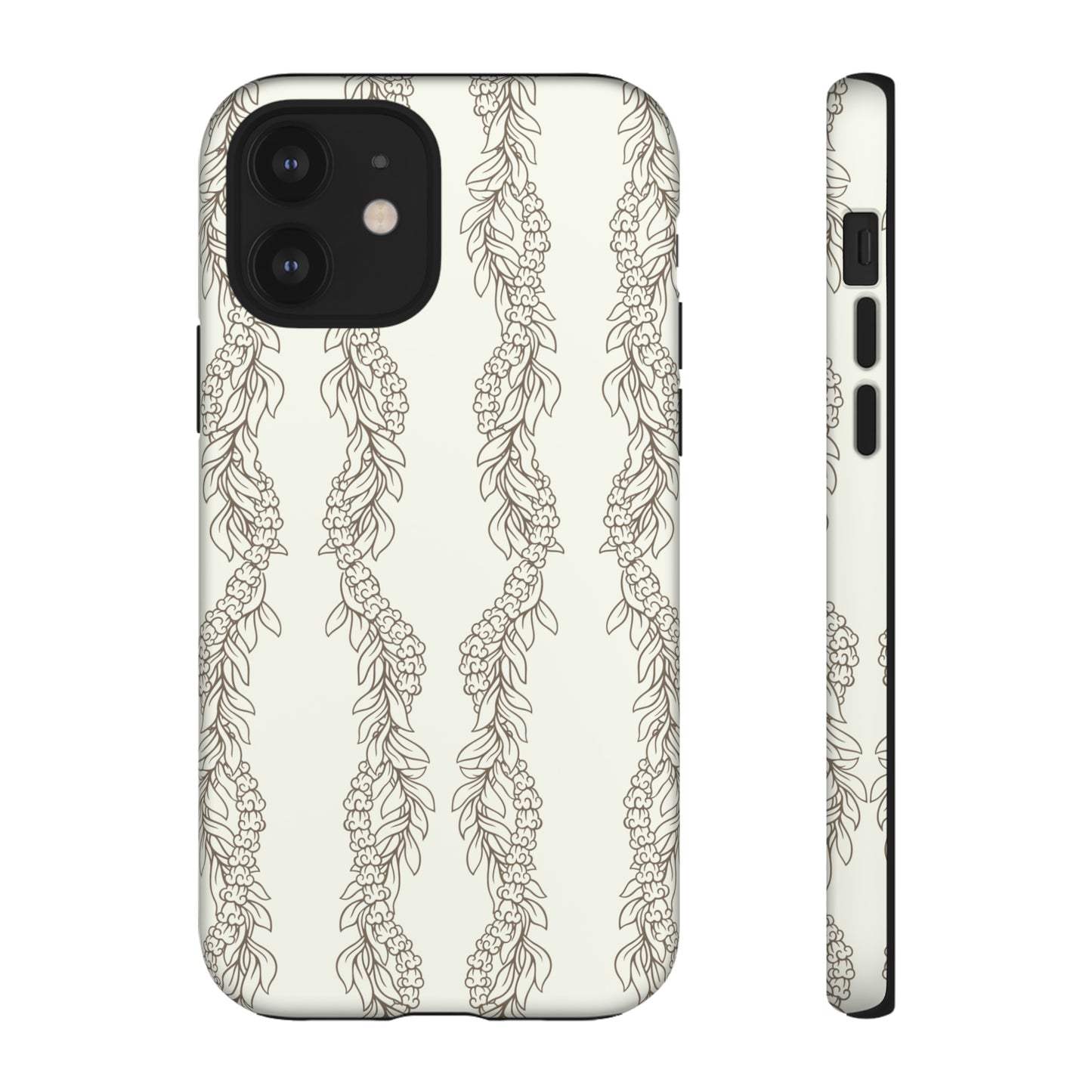 Cream Maile & Crownflower Tough Phone Cases