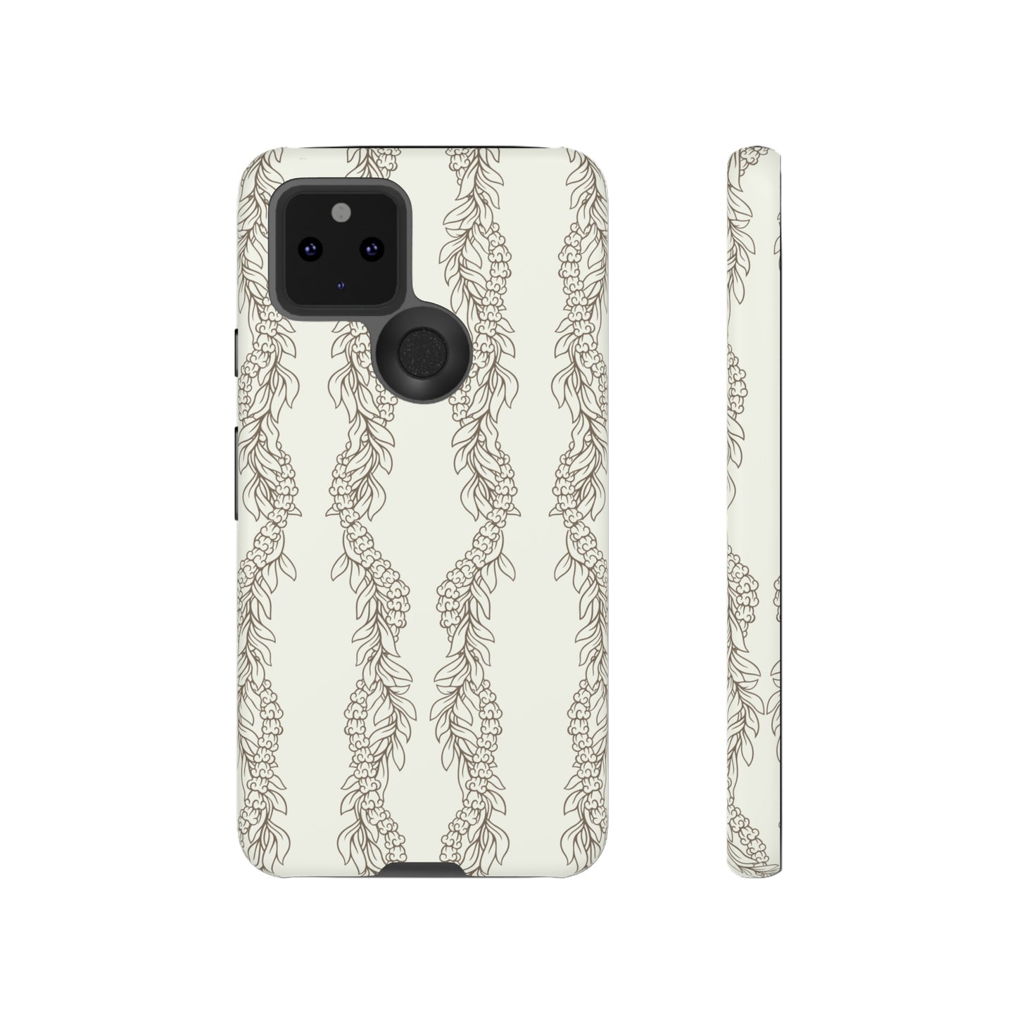 Cream Maile & Crownflower Tough Phone Cases