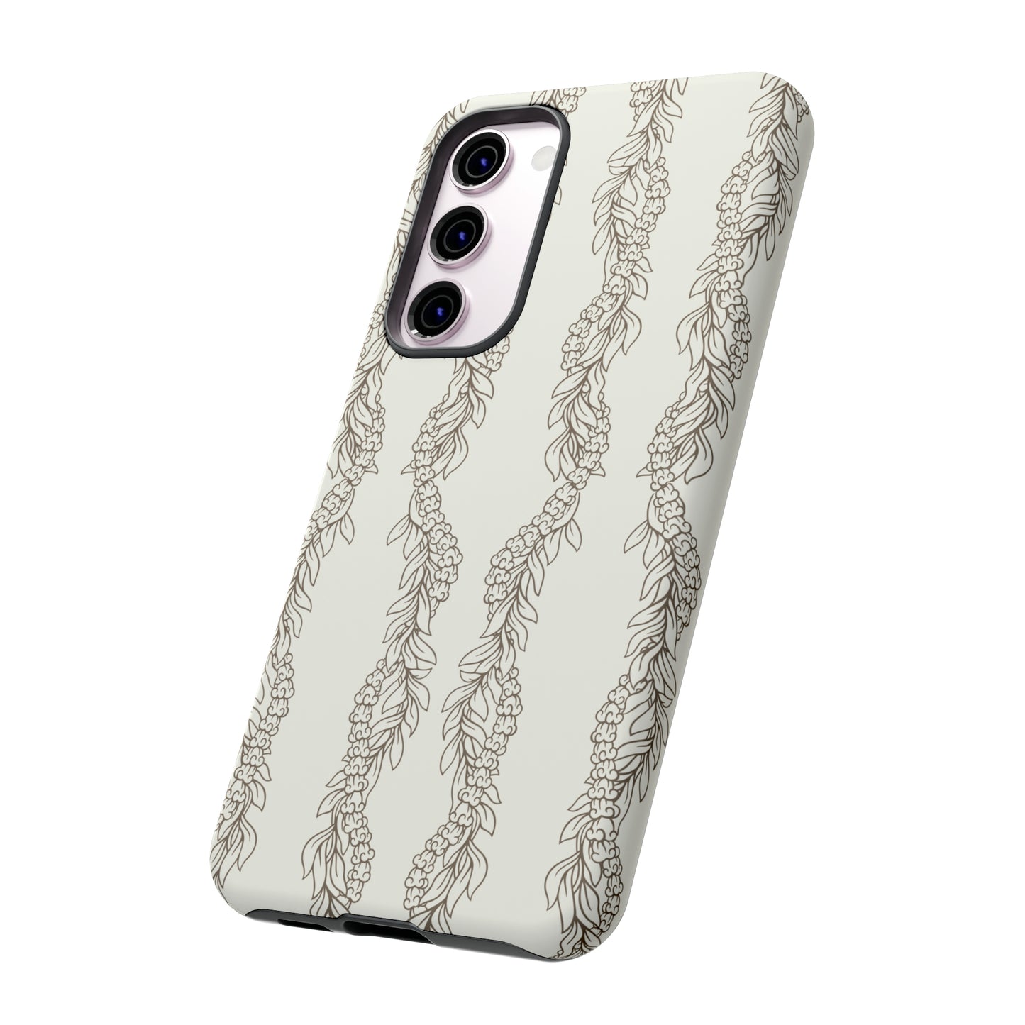 Cream Maile & Crownflower Tough Phone Cases