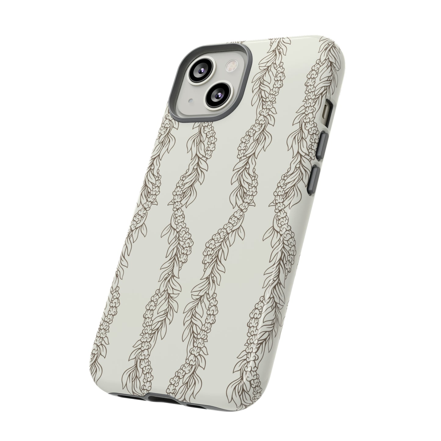 Cream Maile & Crownflower Tough Phone Cases