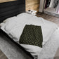 Seashell '24 Black and green Plush Blanket