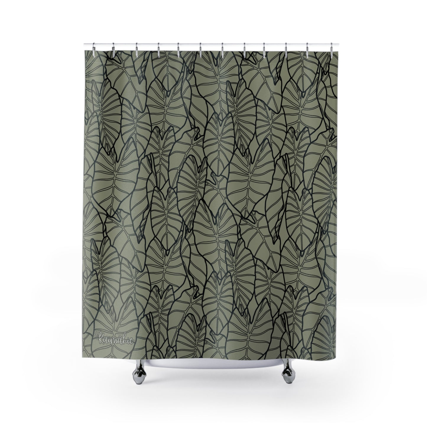 Olive Kalo Shower Curtains