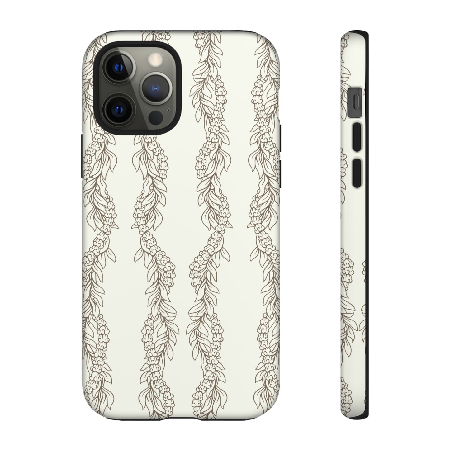 Cream Maile & Crownflower Tough Phone Cases