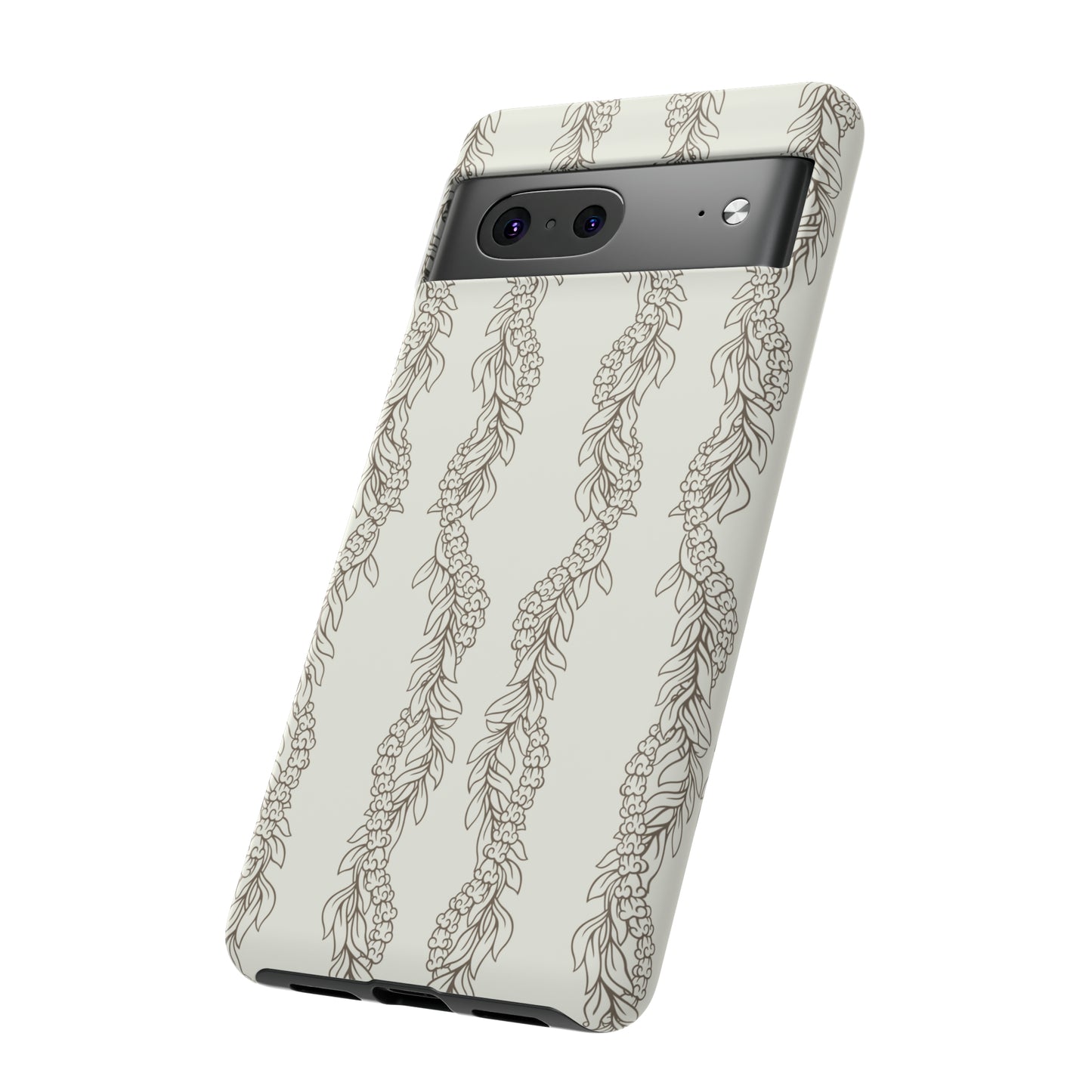 Cream Maile & Crownflower Tough Phone Cases