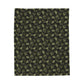 Seashell '24 Black and green Plush Blanket