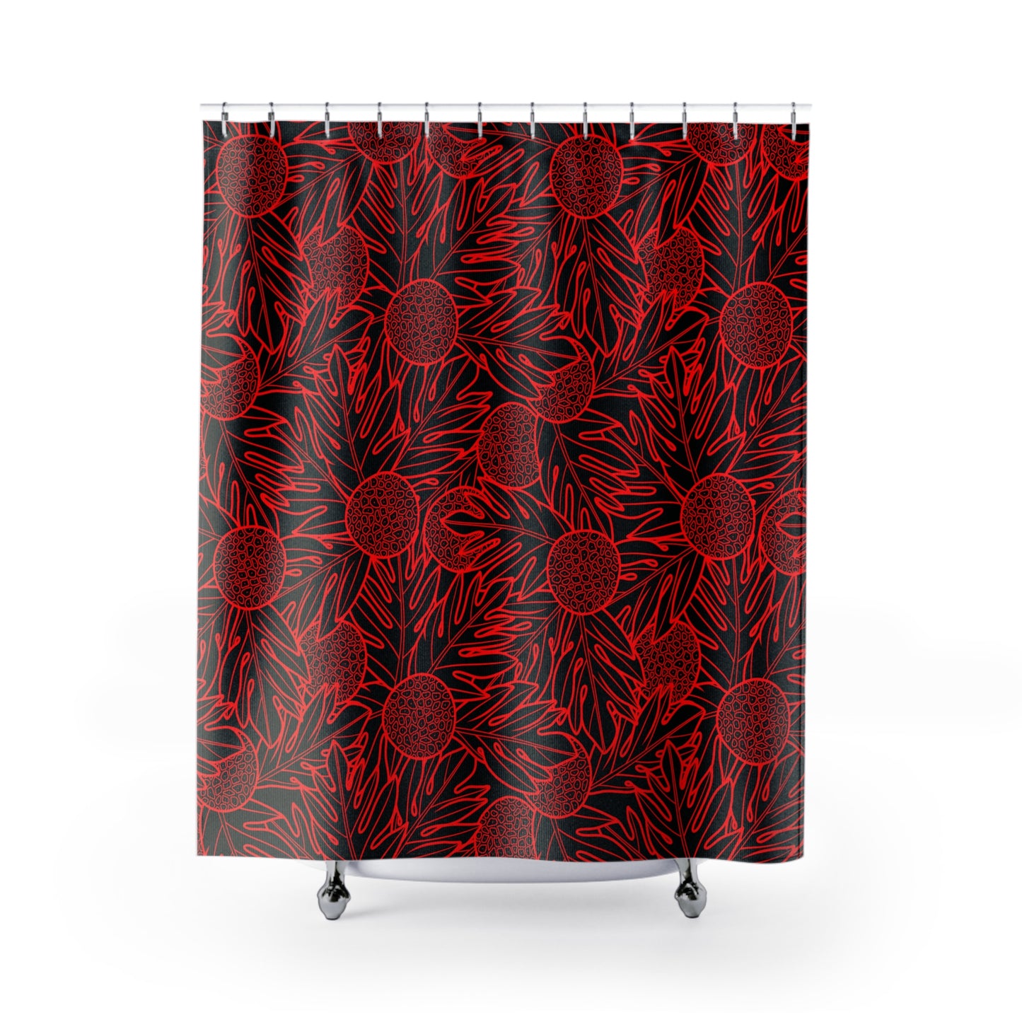 Midnight Malu Ulu O Lele Shower Curtains