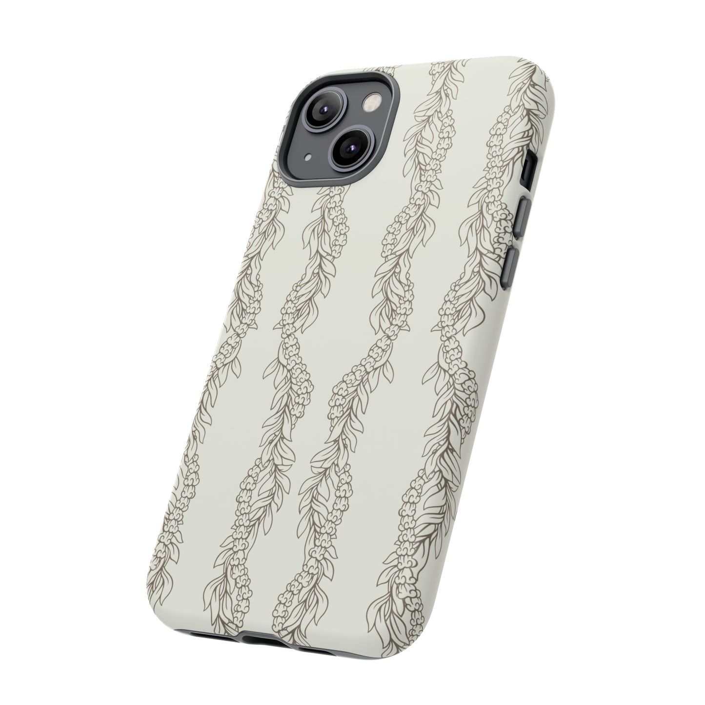 Cream Maile & Crownflower Tough Phone Cases