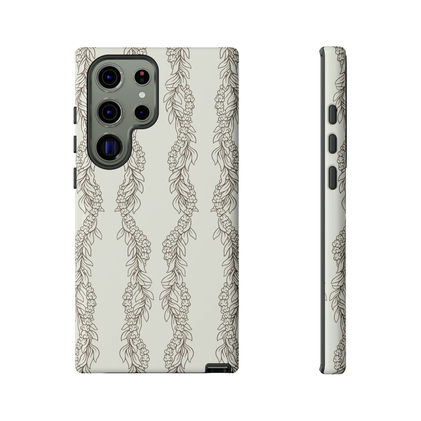 Cream Maile & Crownflower Tough Phone Cases