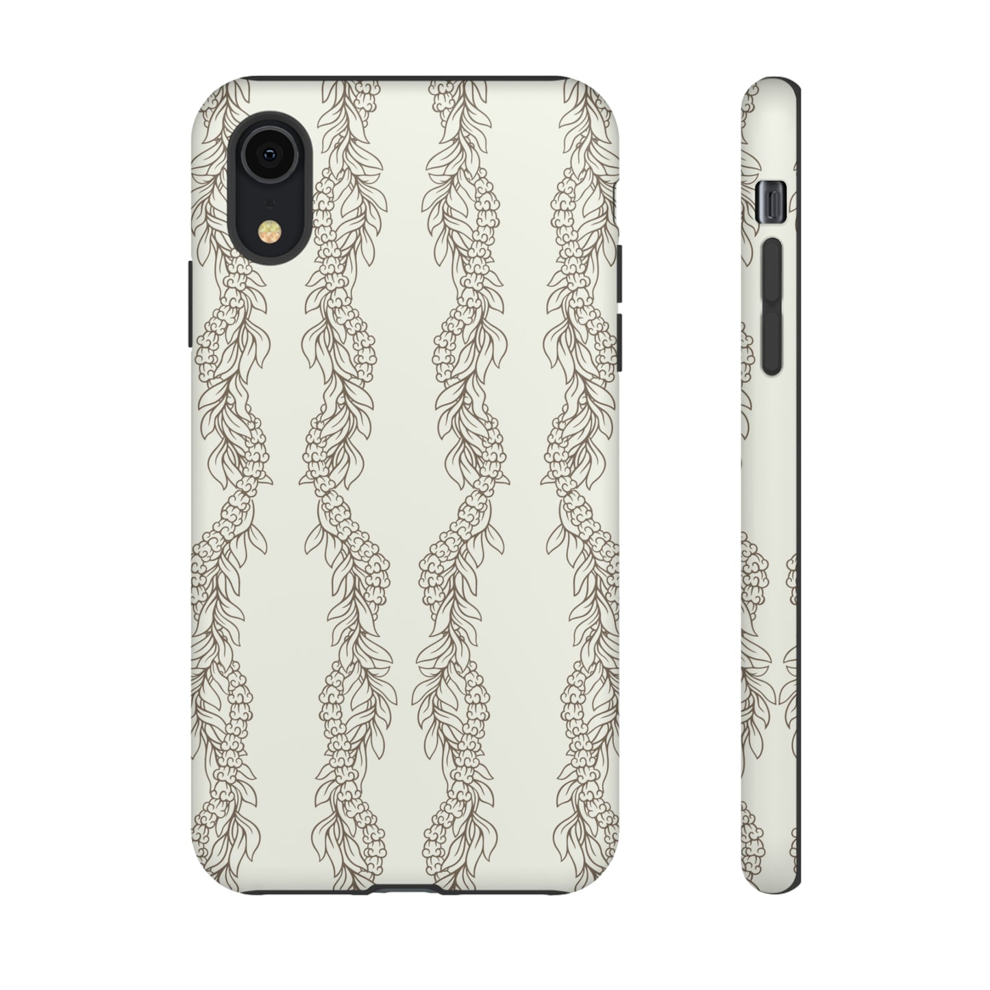 Cream Maile & Crownflower Tough Phone Cases