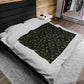 Seashell '24 Black and green Plush Blanket