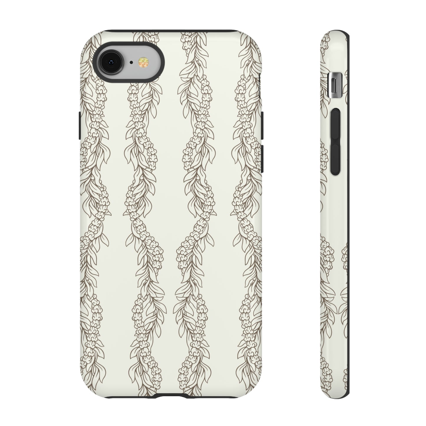 Cream Maile & Crownflower Tough Phone Cases