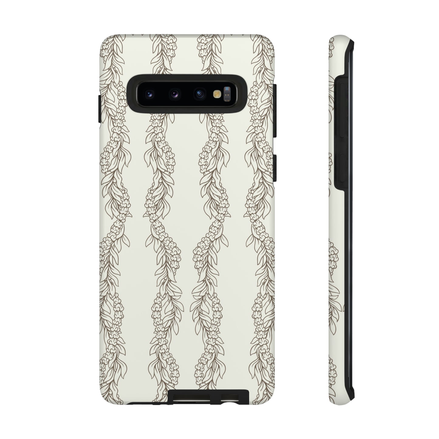 Cream Maile & Crownflower Tough Phone Cases