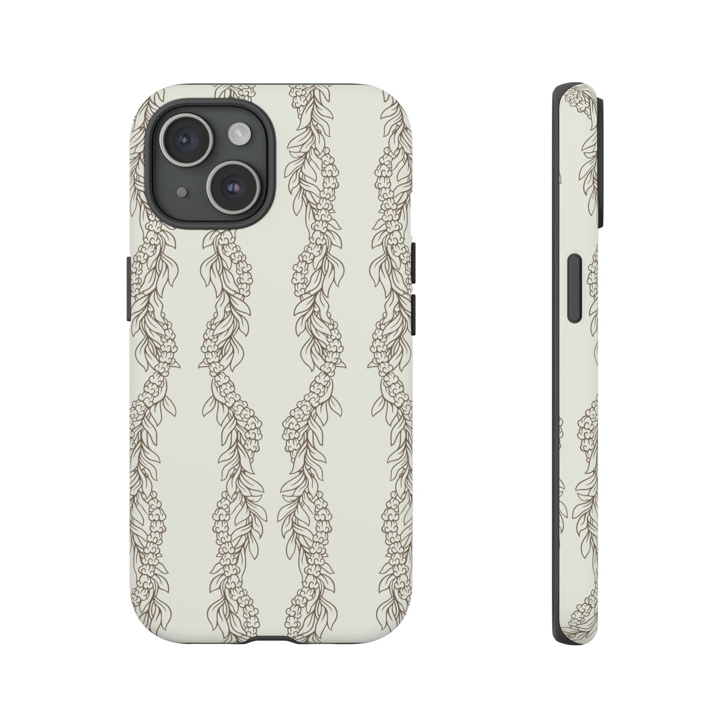 Cream Maile & Crownflower Tough Phone Cases