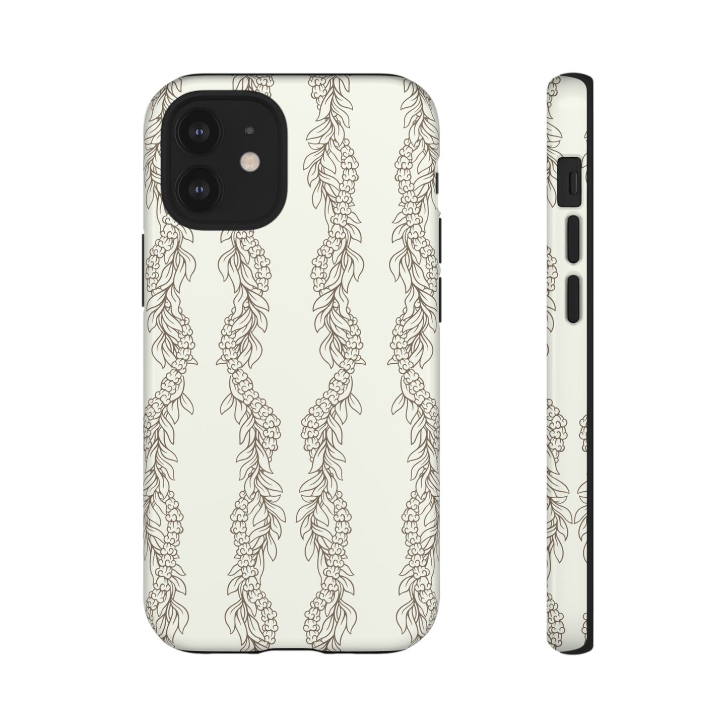 Cream Maile & Crownflower Tough Phone Cases