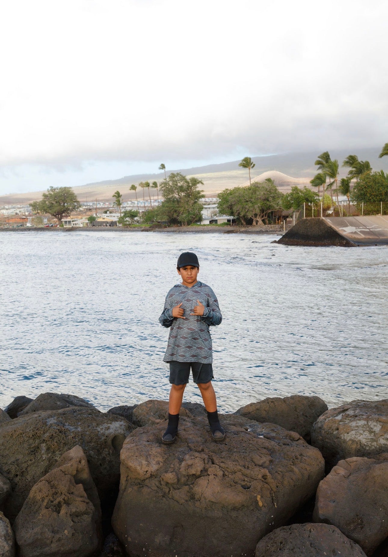 Keiki Upena Drifit Hooded Shirt