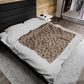 Seashell '24 Light Brown Plush Blanket