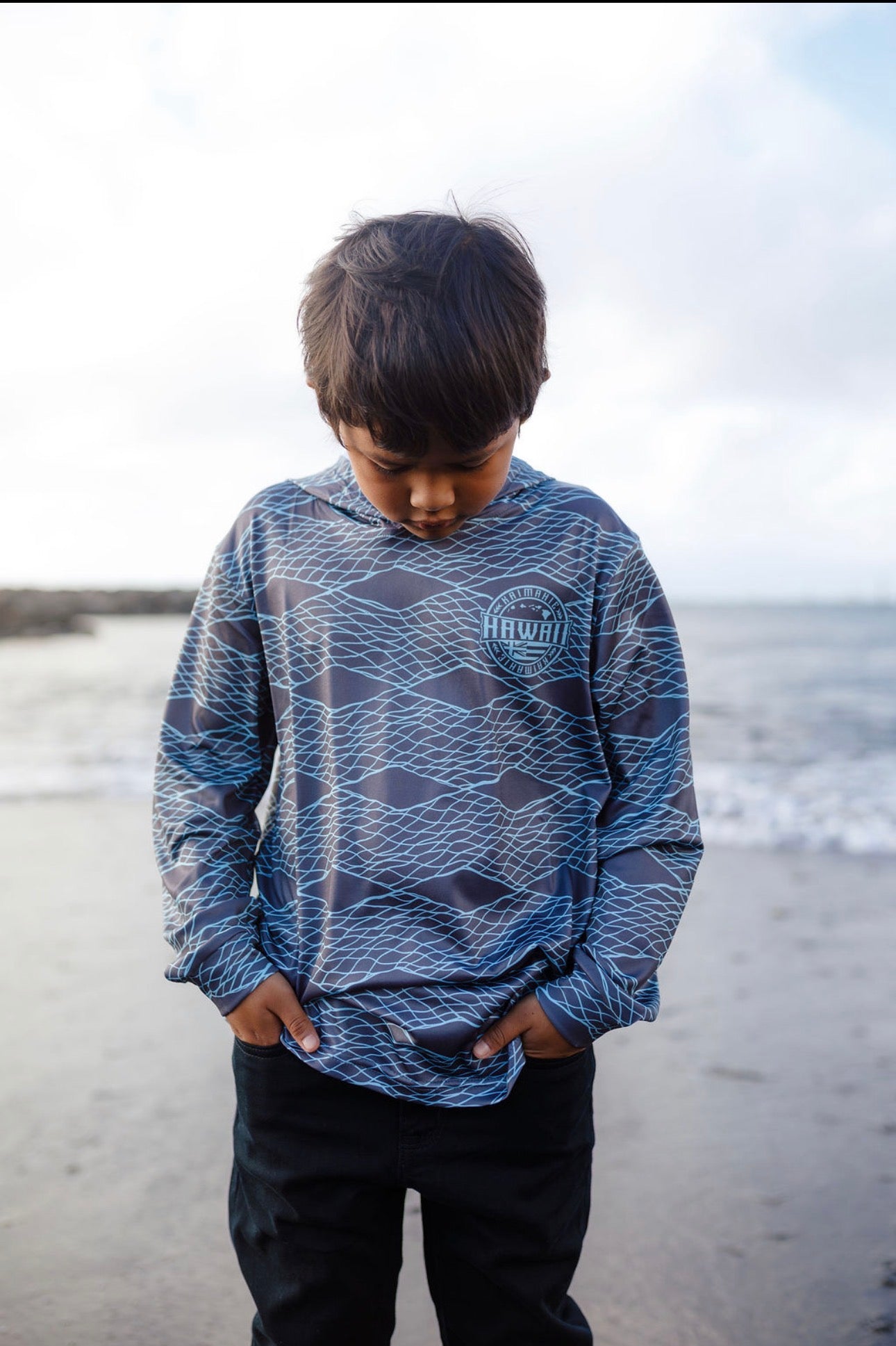 Keiki Upena Drifit Hooded Shirt