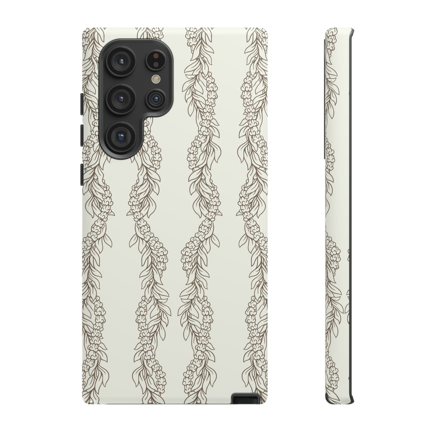 Cream Maile & Crownflower Tough Phone Cases