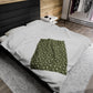 Seashell 24' Green Plush Blanket