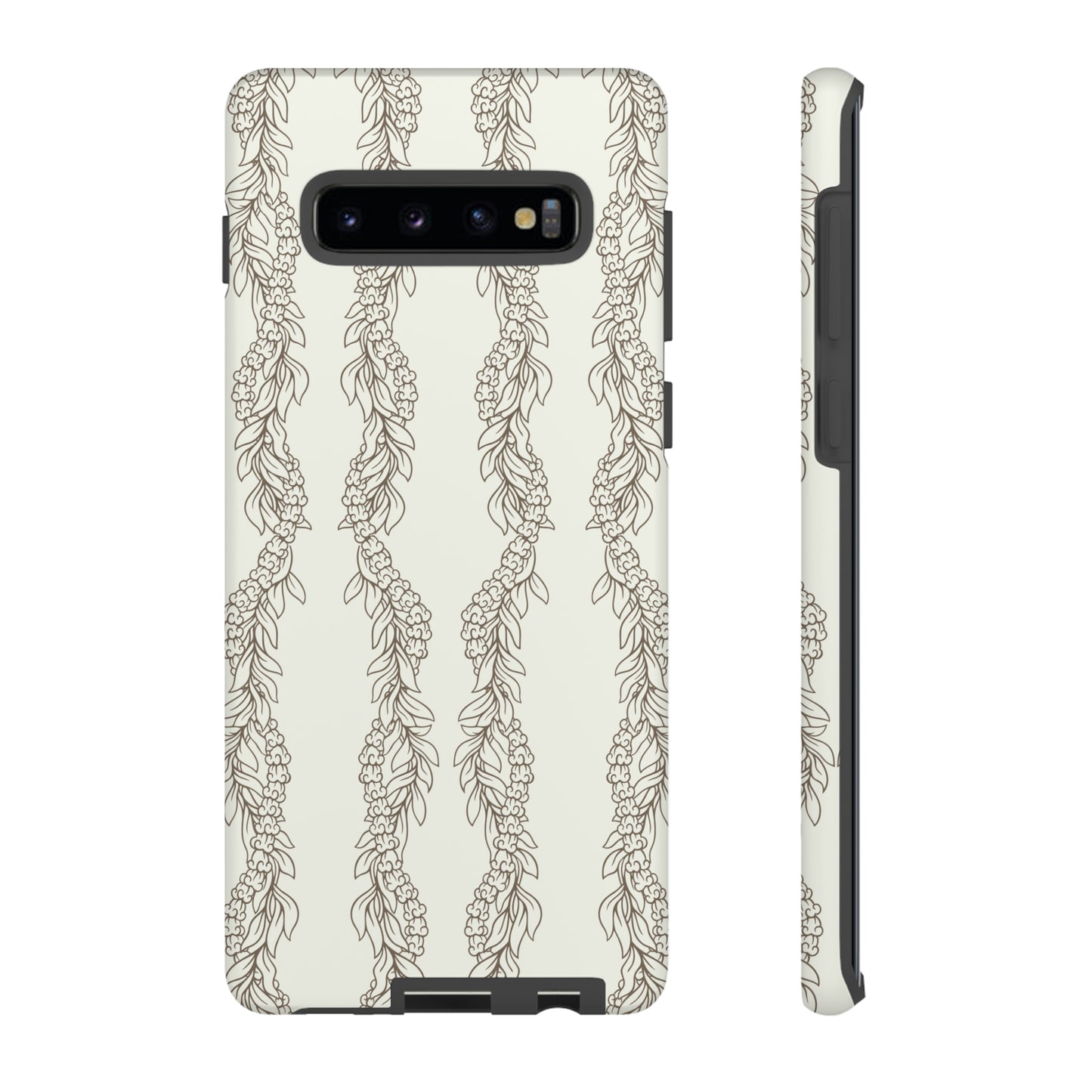 Cream Maile & Crownflower Tough Phone Cases