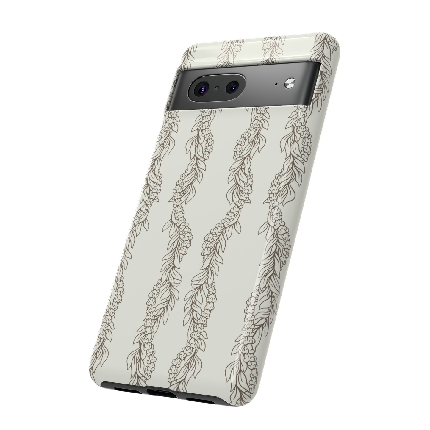 Cream Maile & Crownflower Tough Phone Cases