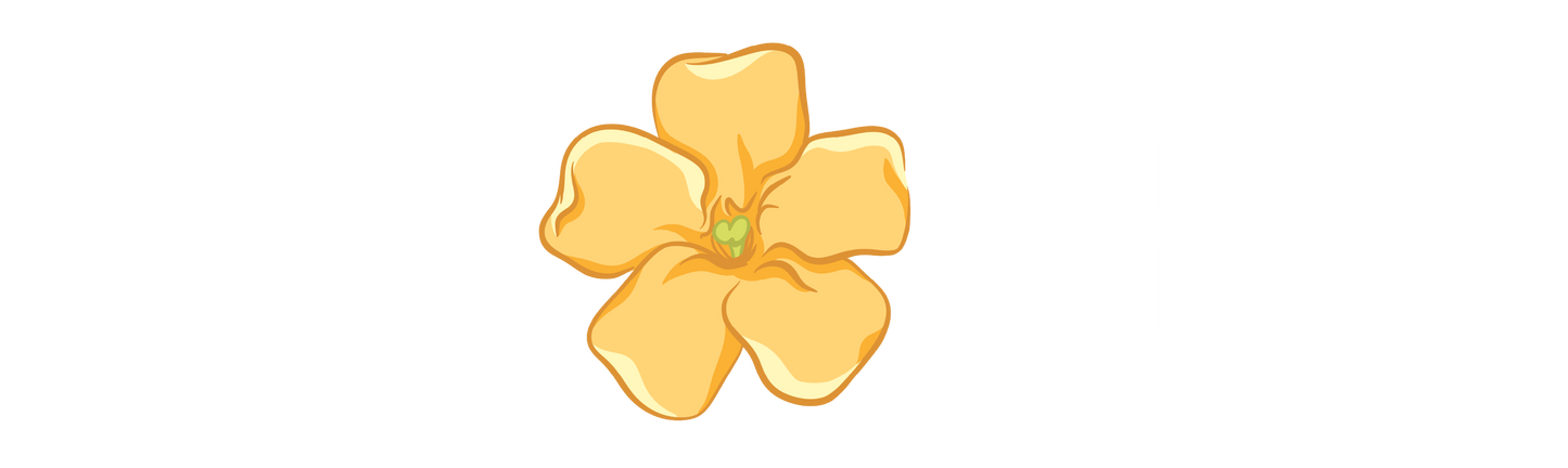 White Aloha Pua Stickers