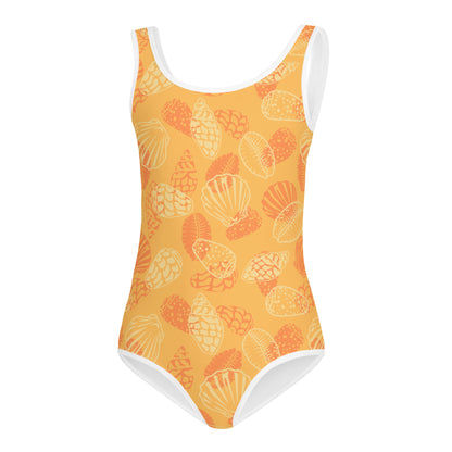 Orange Seashell Keiki  Swimsuit (2t-7)