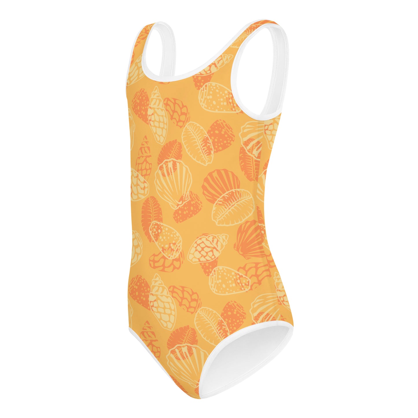 Orange Seashell Keiki  Swimsuit (2t-7)