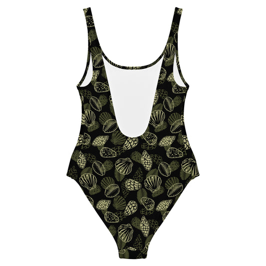 Black Seashell One-Piece