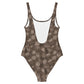 Dark Brown Seashell One-Piece