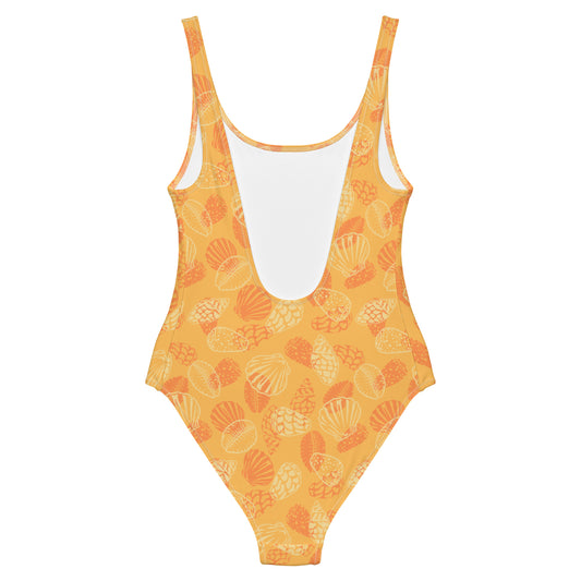 Orange Seashell One-Piece