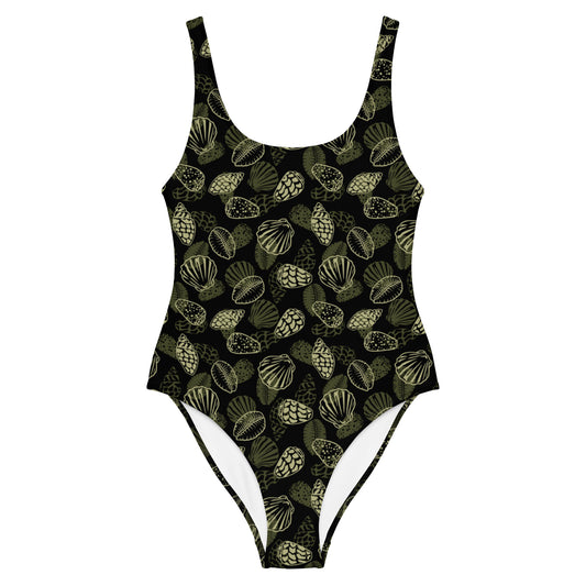 Black Seashell One-Piece