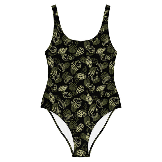 Black Seashell One-Piece