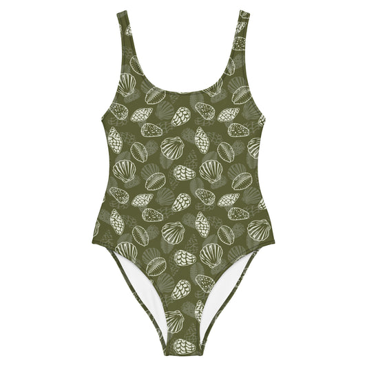 Green Seashell One-Piece