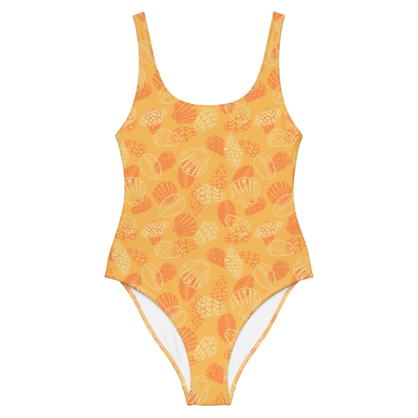 Orange Seashell One-Piece