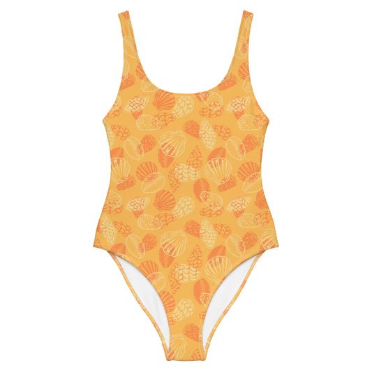 Orange Seashell One-Piece