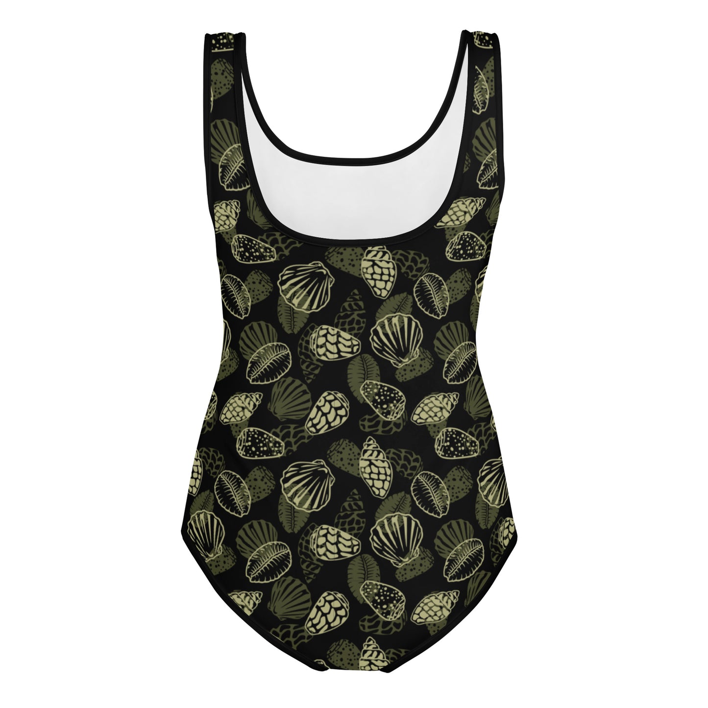 Black Seashell Kids Swimsuit (Big kids 8-20)