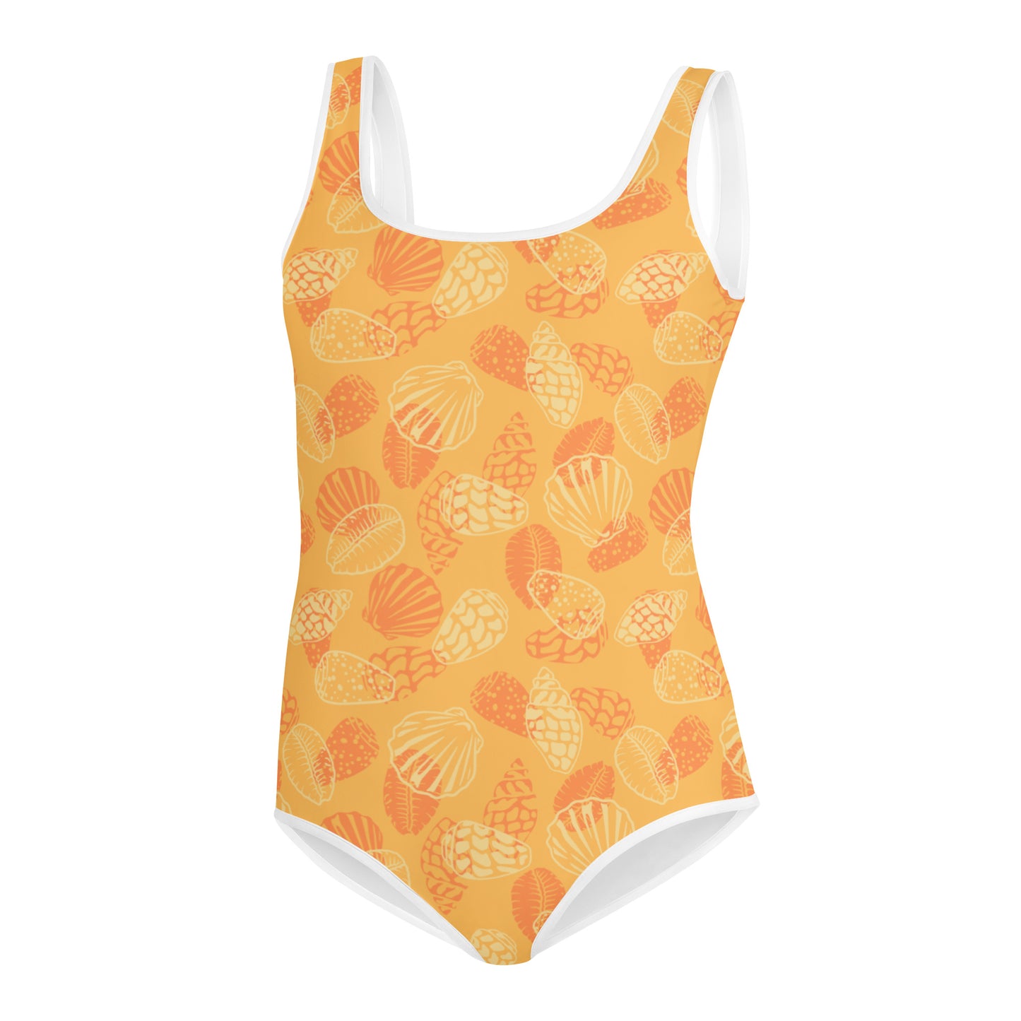 Orange Seashell Keiki Swimsuit (8-20)