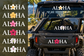 White Aloha Pua Stickers