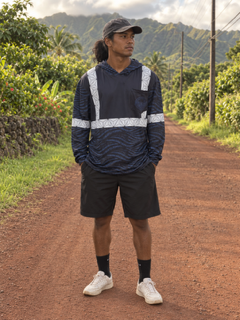 ADULT Hae Hawaii Long Sleeve Hooded Reflective Shirt
