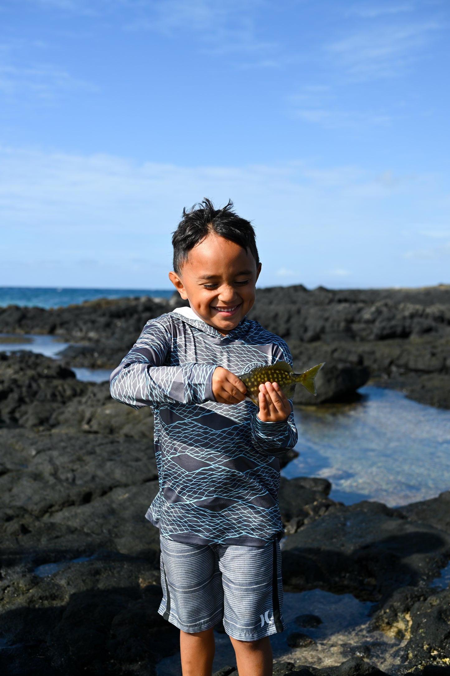 Keiki Upena Drifit Hooded Shirt