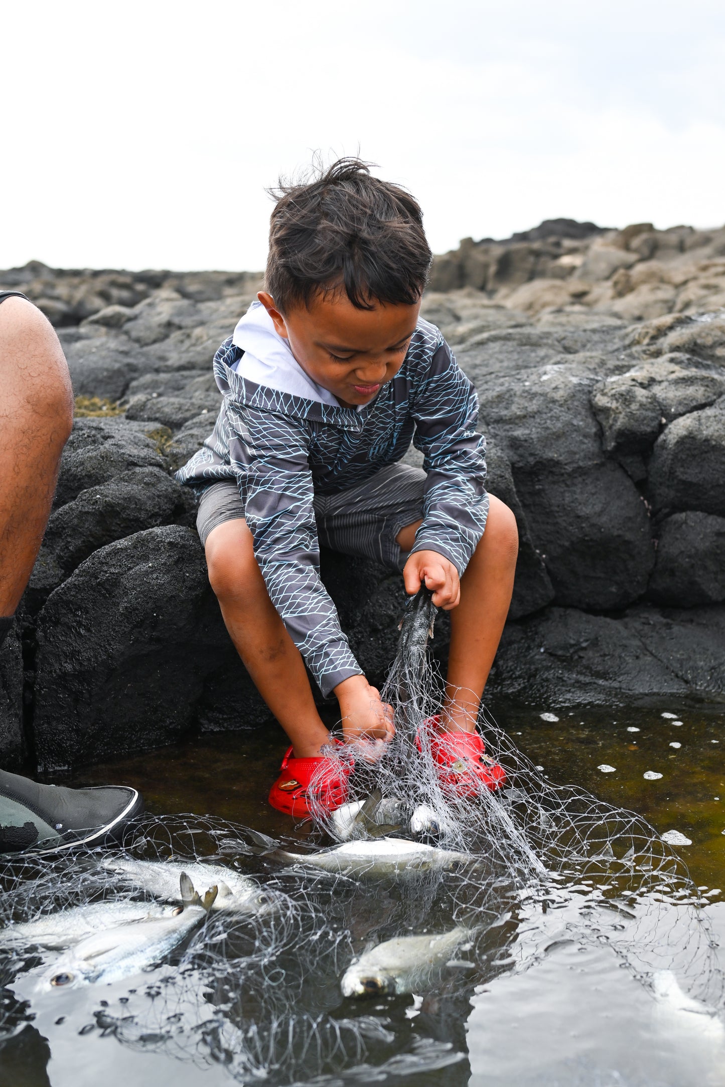 Keiki Upena Drifit Hooded Shirt