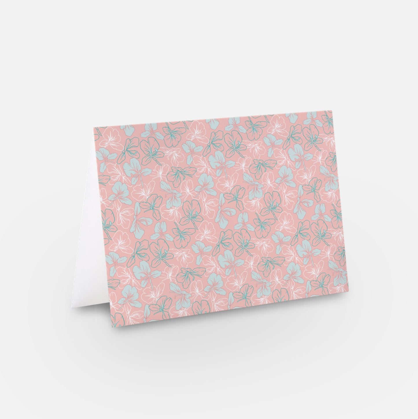 Pink Butterfly Ginger Greeting Card